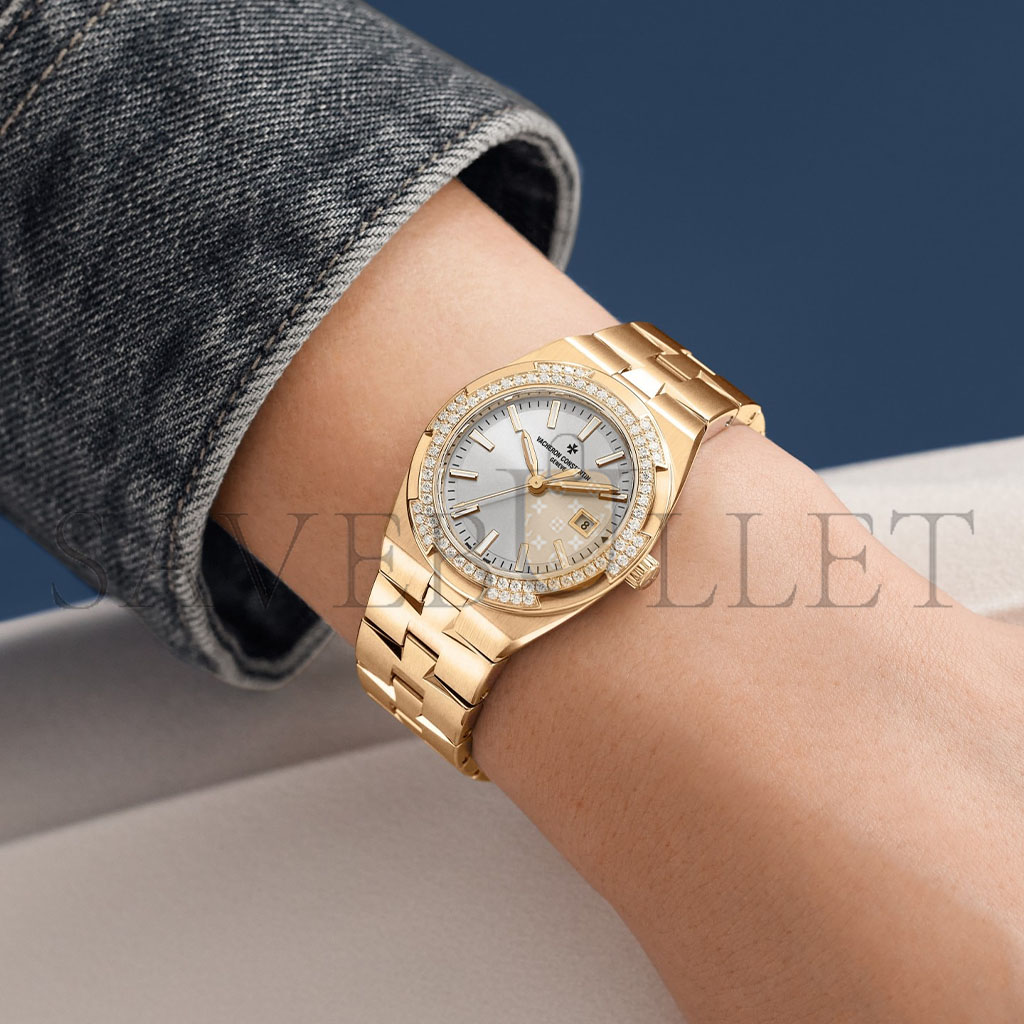 vacheron Co*sta*t*n overseas quartz 33 mm pink gold watch 1225v/200r-h031